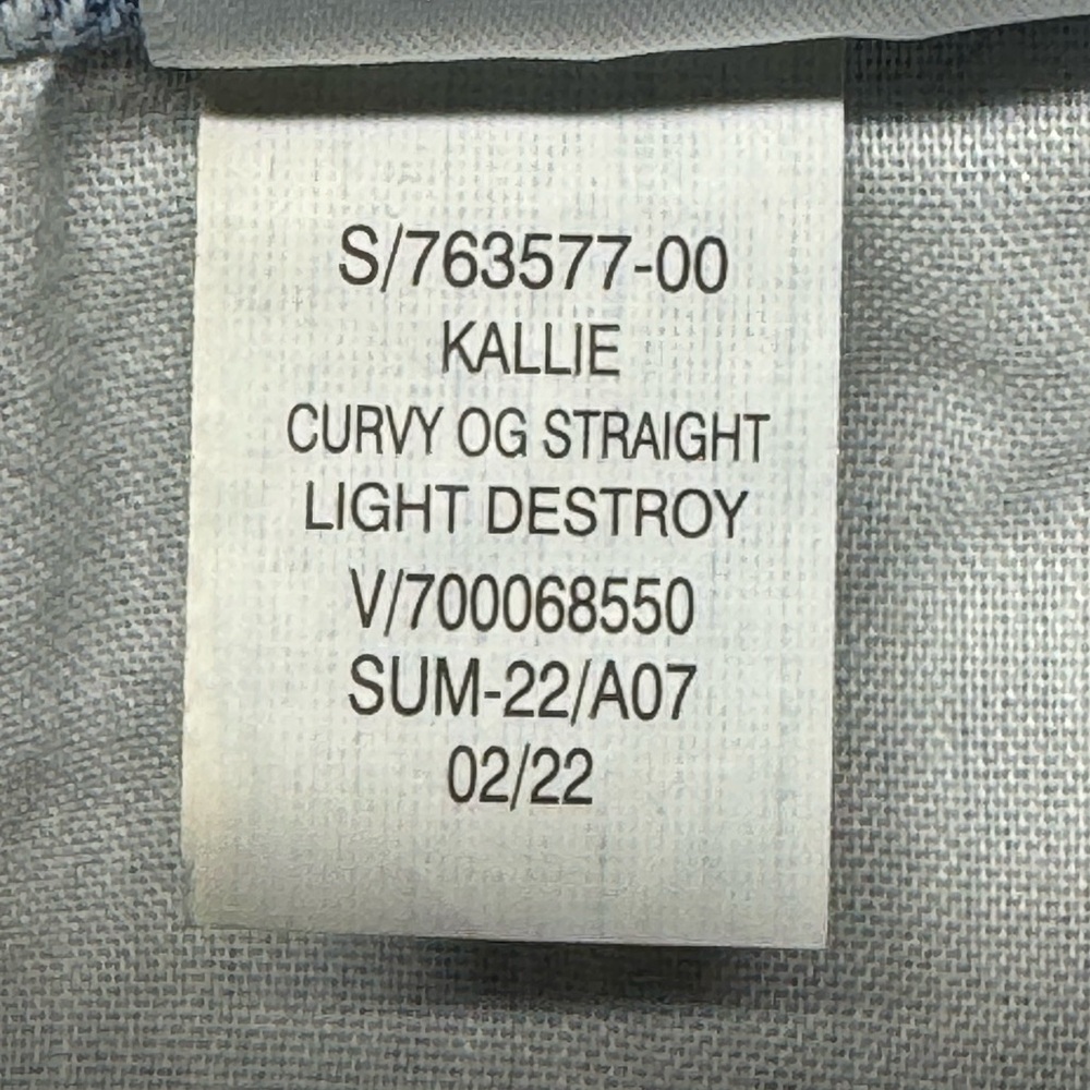 Old Navy Curvy OG Straight Ankle High Rise Jeans Plus Size 28 NWT Light Wash - Picture 14 of 15